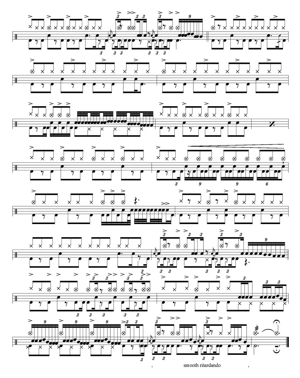 爵士鼓谱：Led Zeppelin - Since I've been loving you