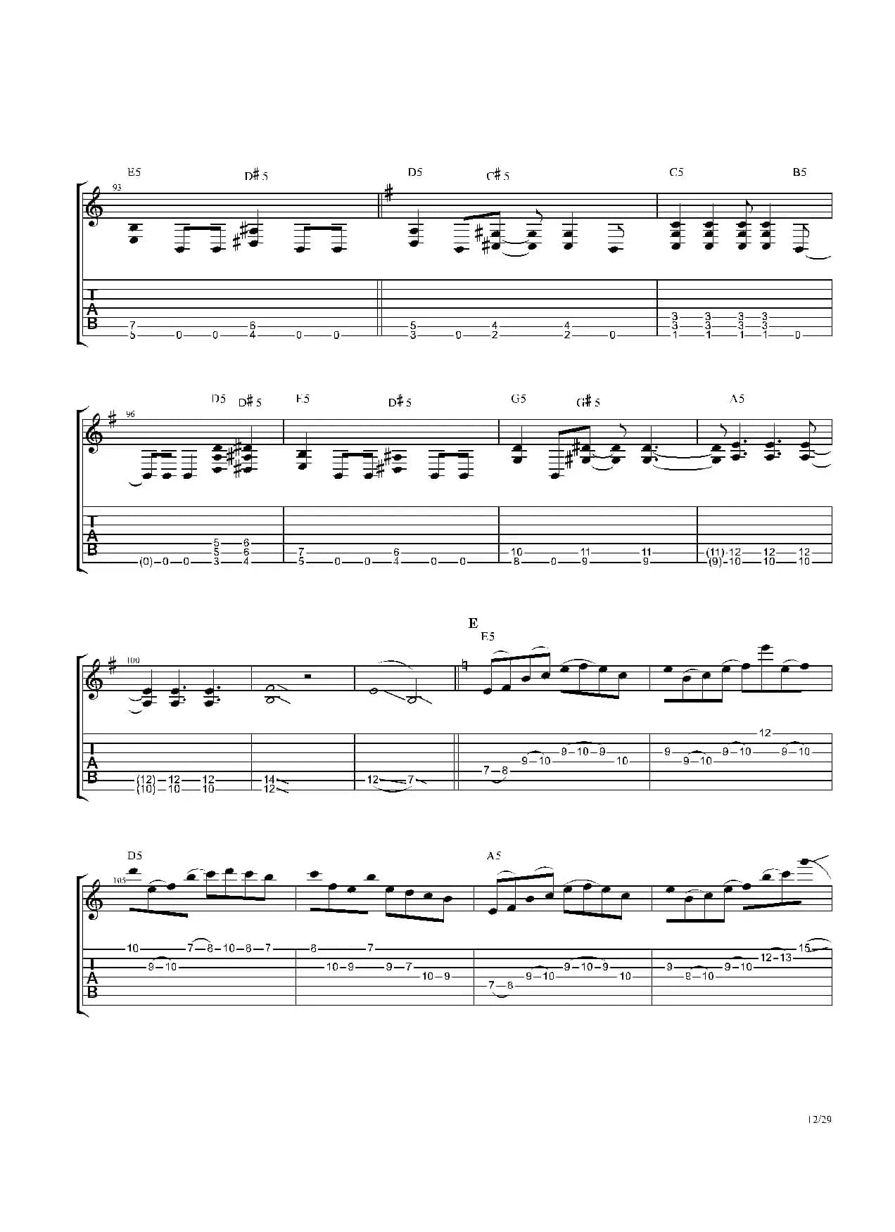 The Dance Of Eternity（吉他独奏）