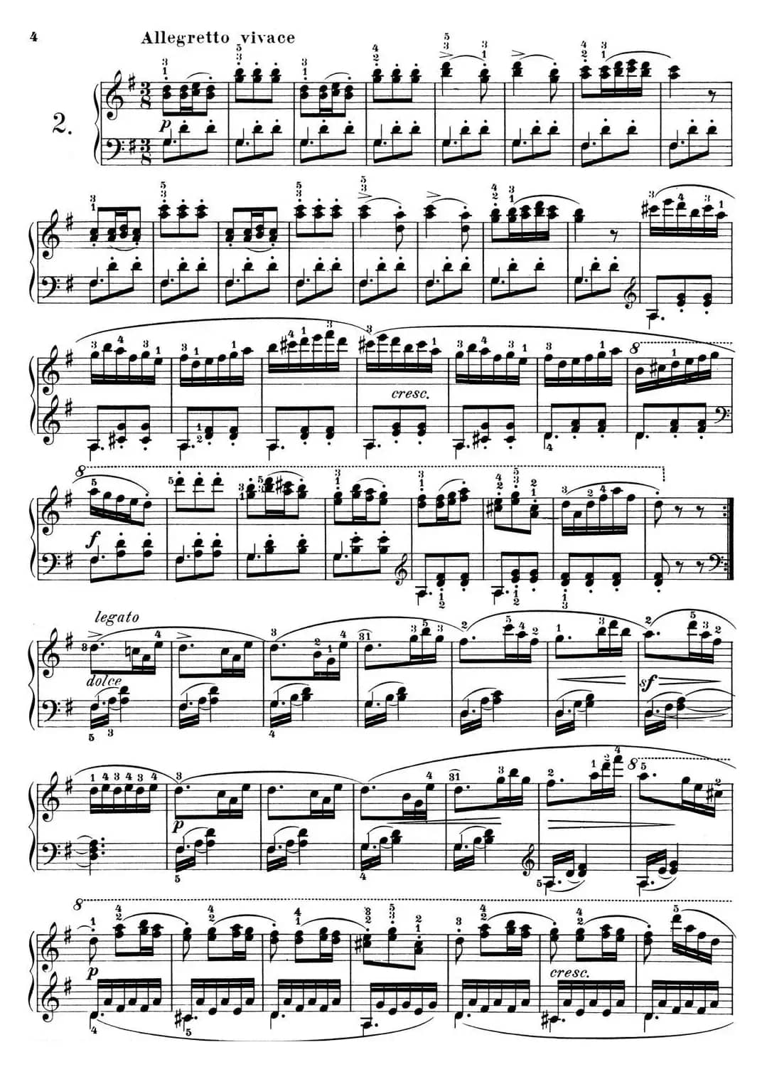 25首车尔尼Op.748练习曲（NO.2）