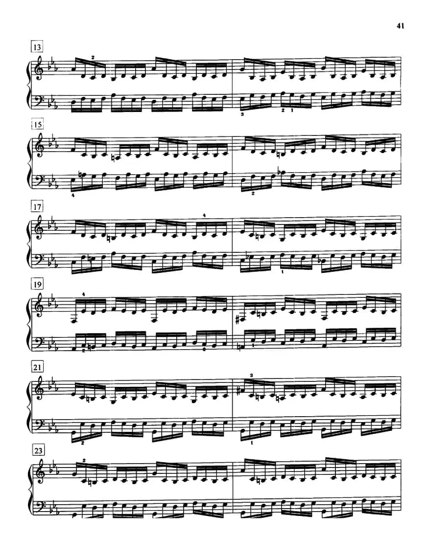 前奏曲与赋格（《平均律》1.No.2）