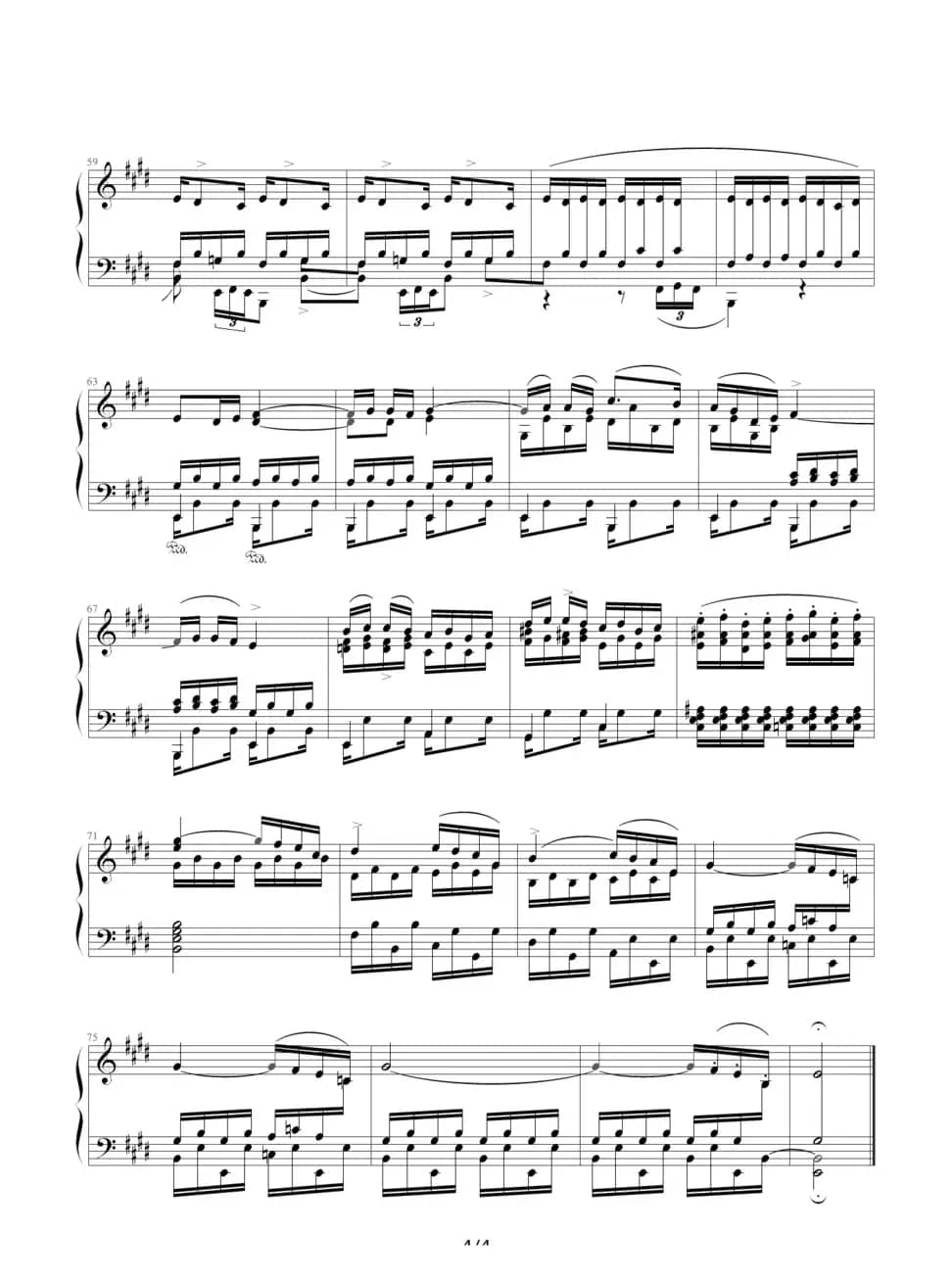 离别（练习曲OP10No3）