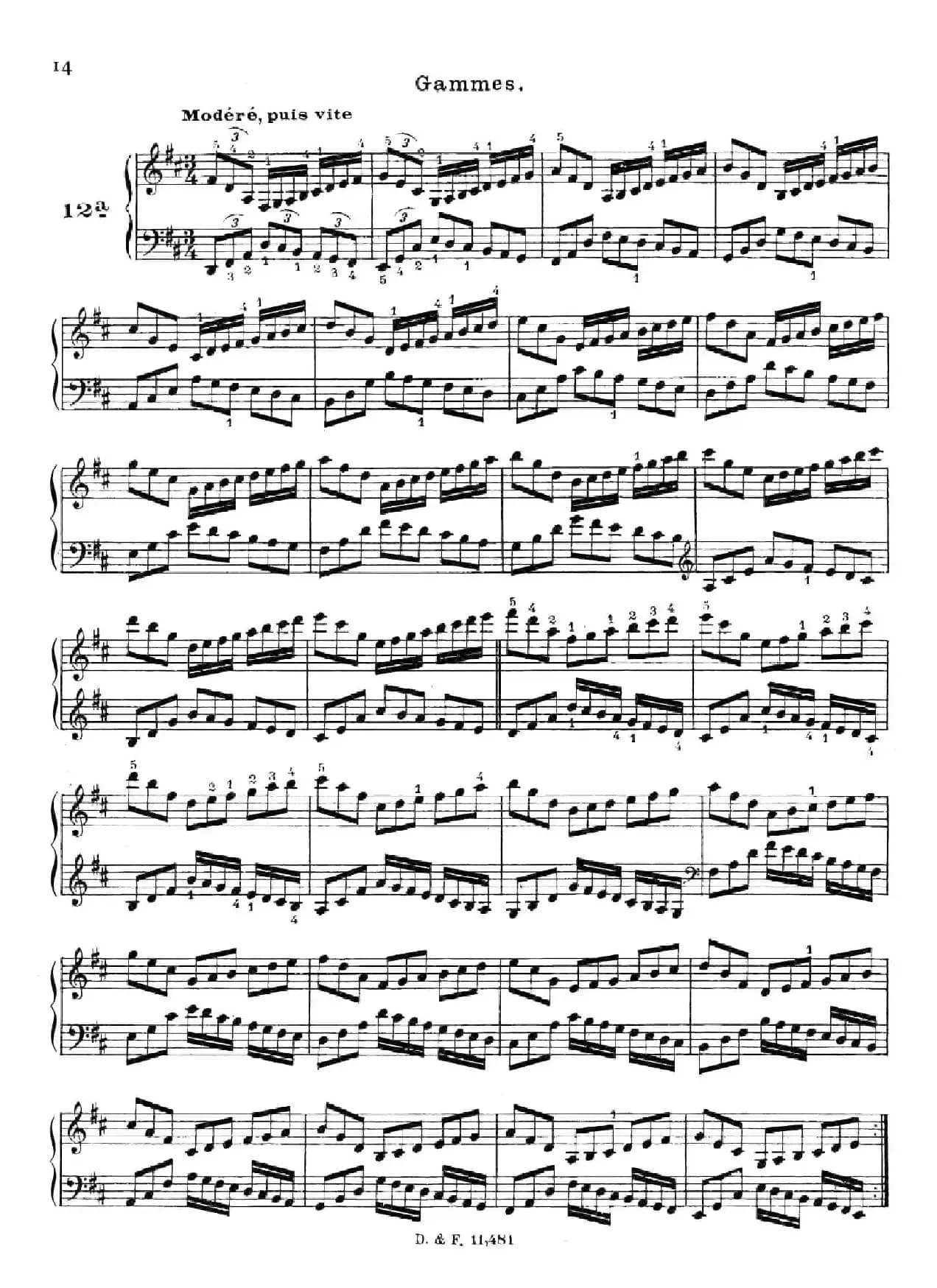 51 Exercises, WoO 6（51首钢琴练习 8—12）