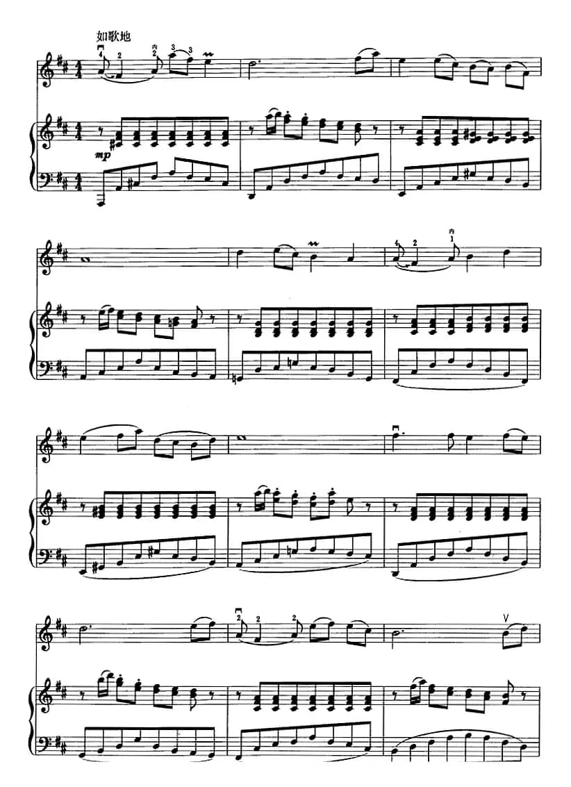 红梅随想曲（二胡+钢琴伴奏）