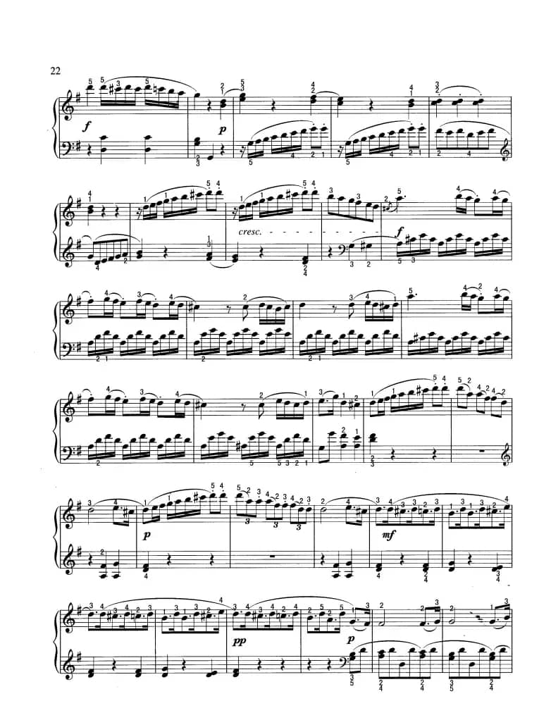 奏鸣曲（G大调）