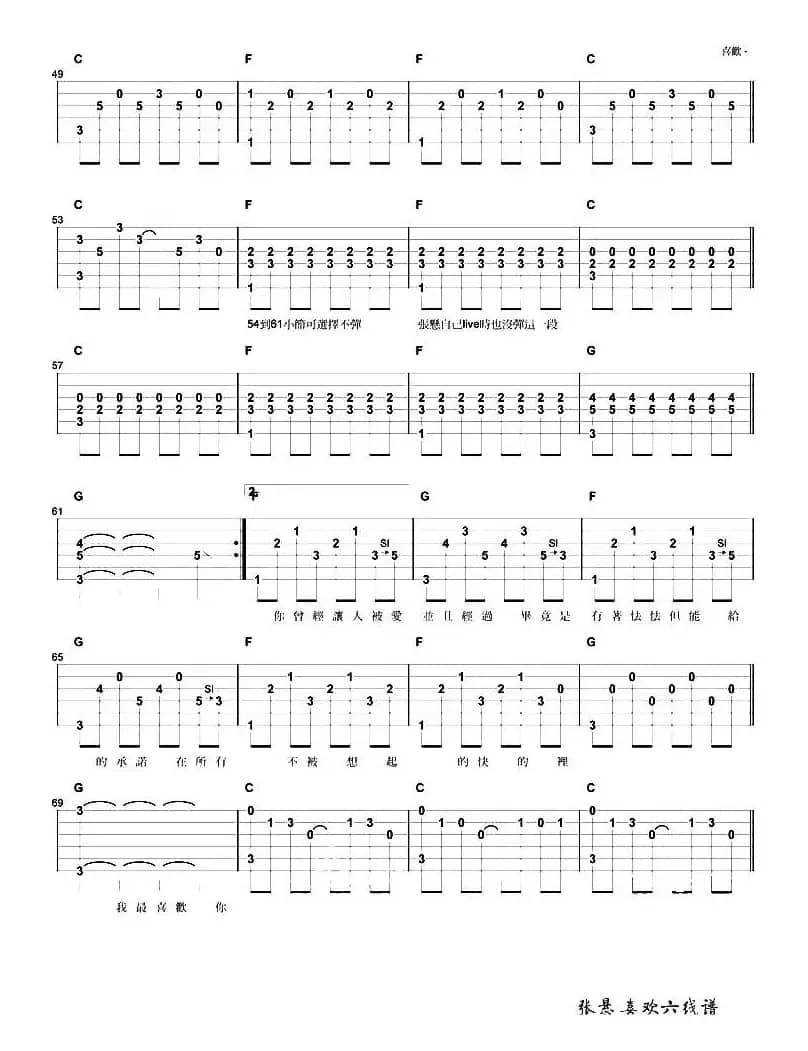 喜欢（张悬演唱版）