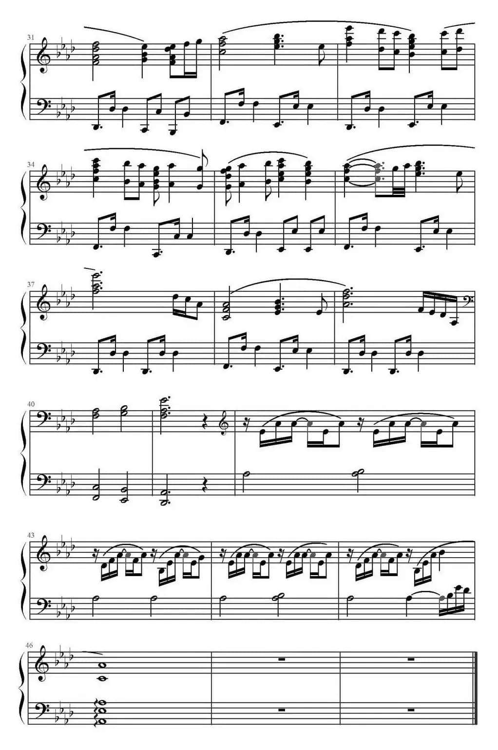 MY HEART WILL GO ON（电影《泰坦尼克号》主题曲《我心永恒》、雨田制谱版）