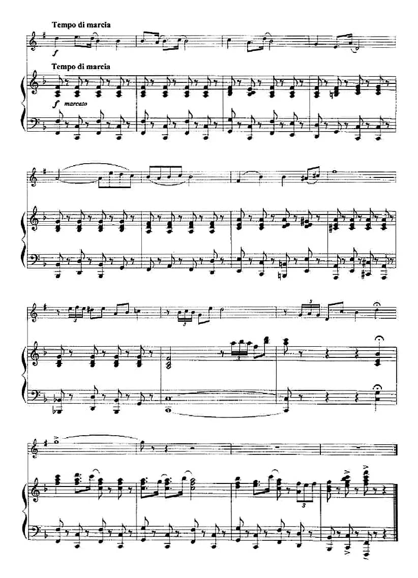 dou牛士之歌（小号+钢琴伴奏）