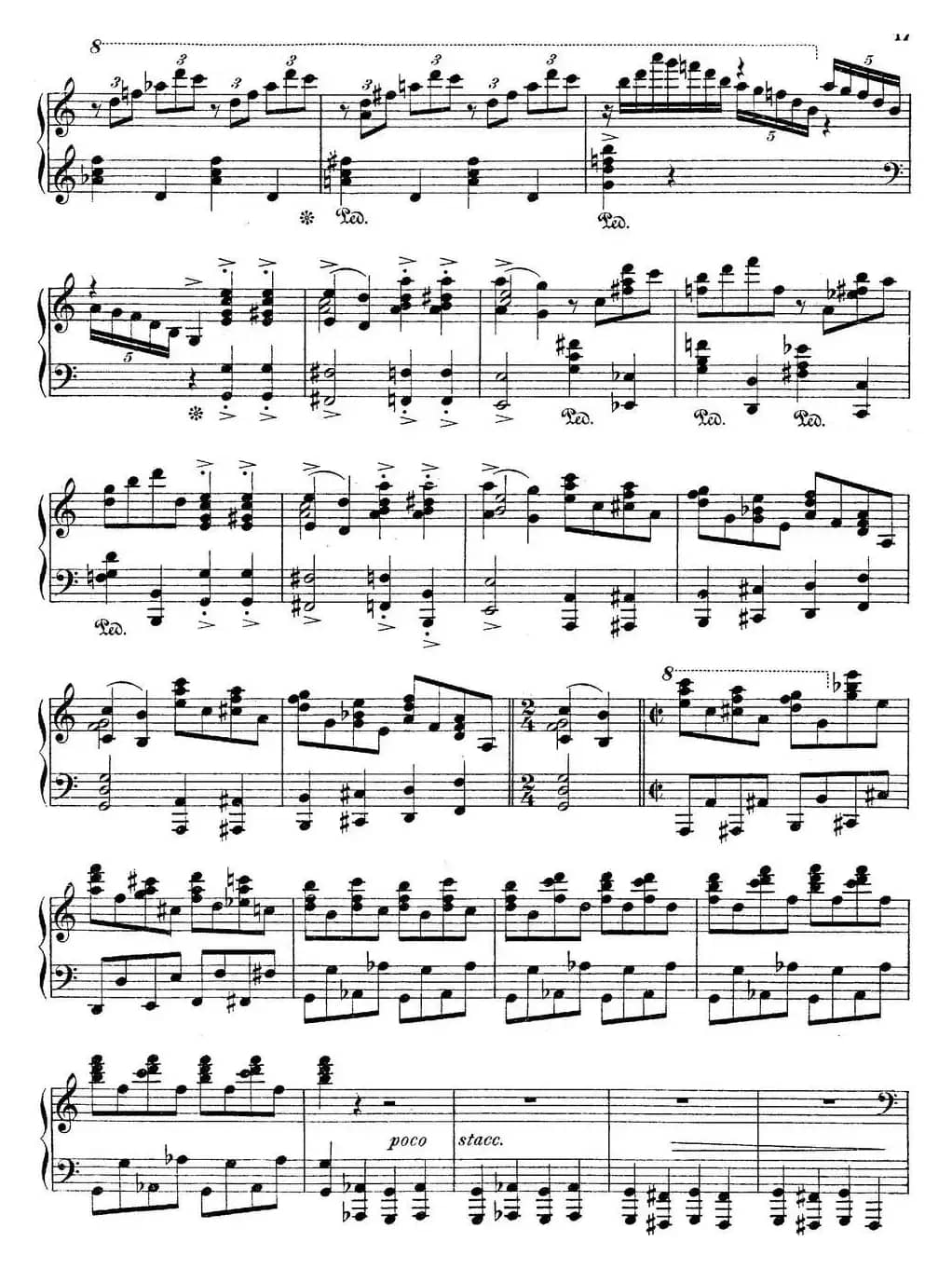 莫什科夫斯基-幻想小品集Op.52（Ⅵ）