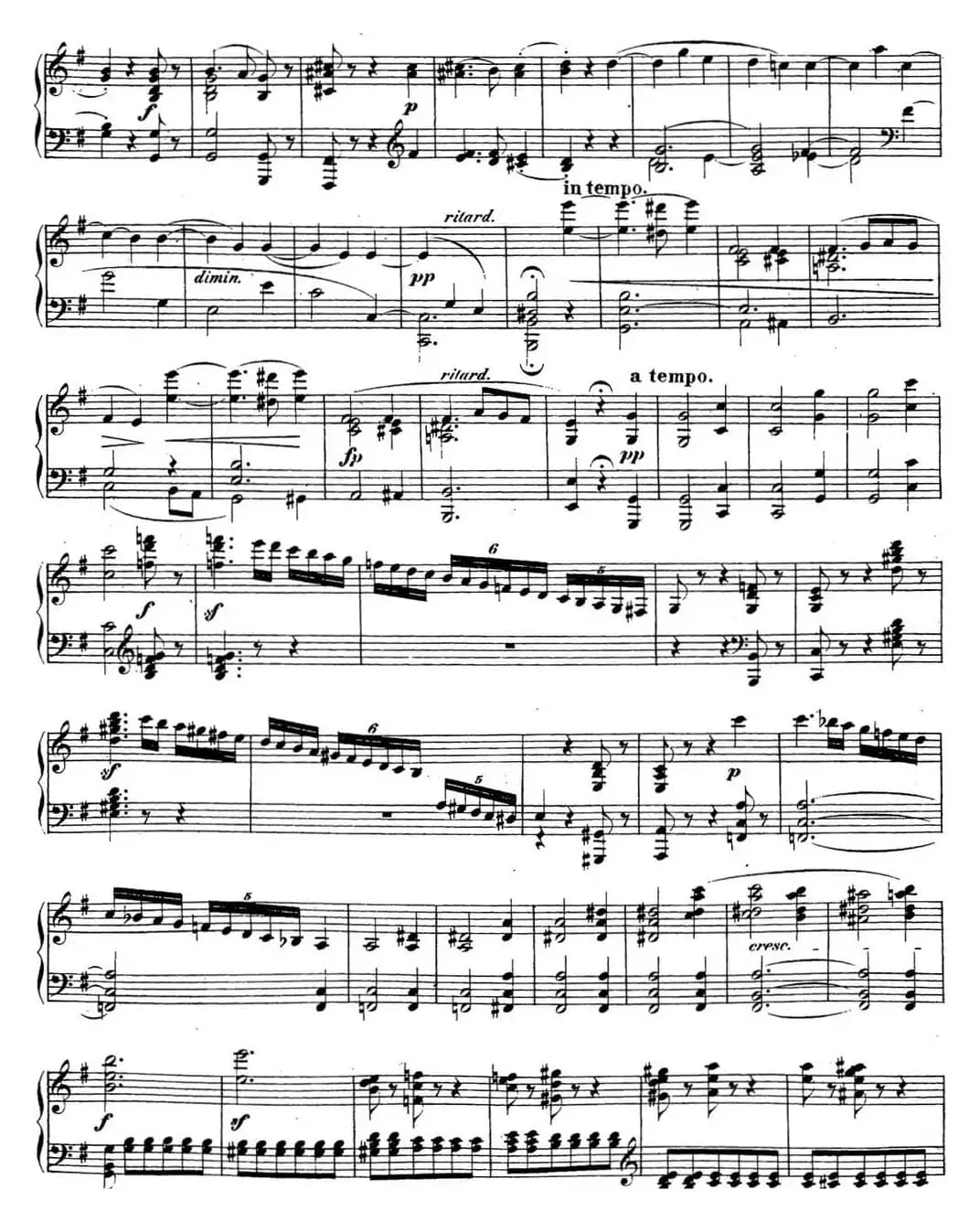 贝多芬钢琴奏鸣曲27 e小调 Op.90 E minor