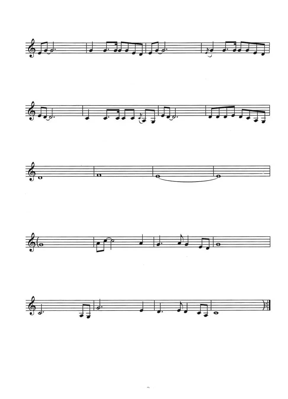 吉祥三宝(五线谱)