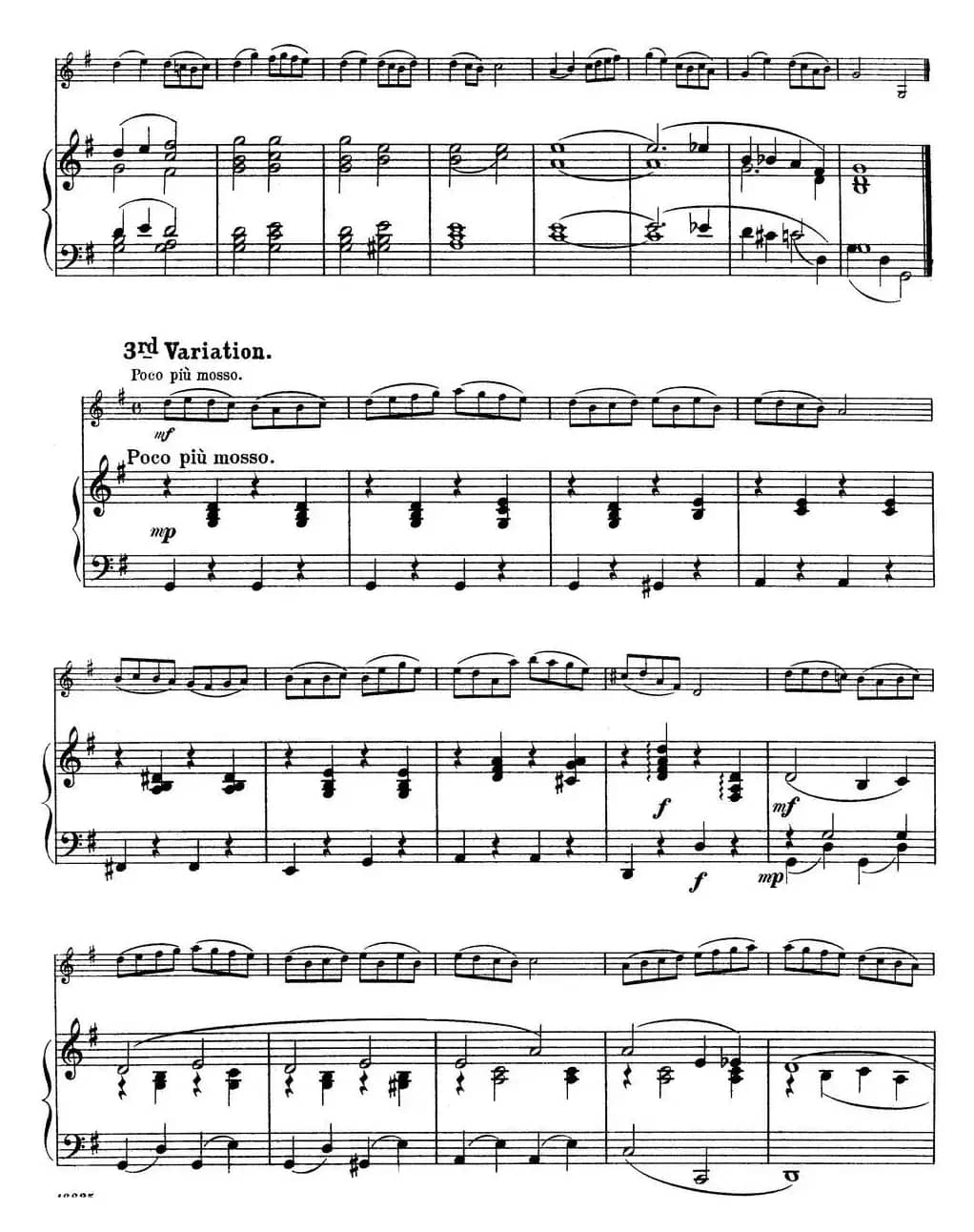 25首小提琴曲合集：Theme with Variations.（GUIDO PAPINI. Op.57）（小提琴+钢琴伴奏）