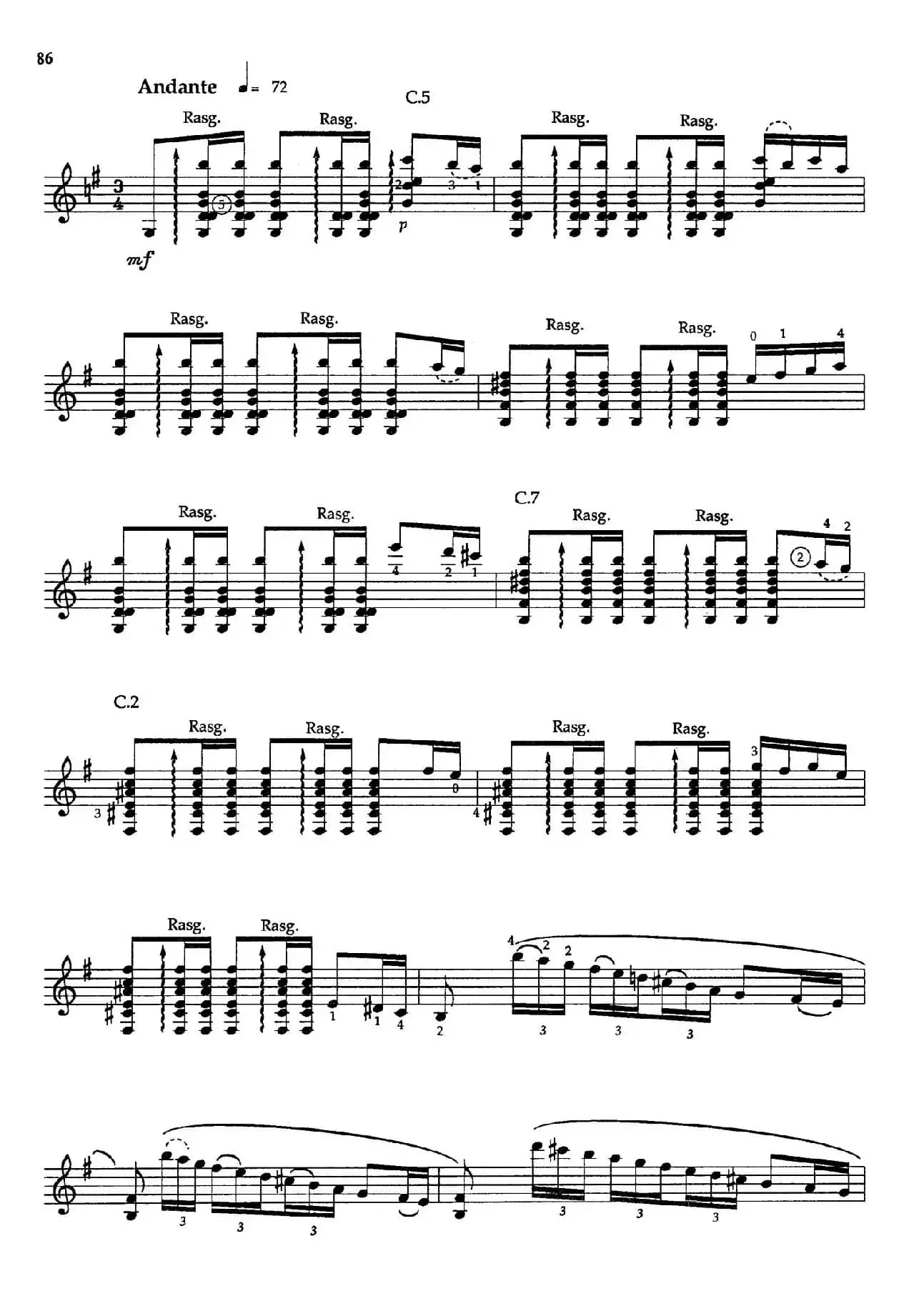 Joaquin Rodrigo Music for Guitar（罗德里戈吉他音乐P80-89（古典吉他）