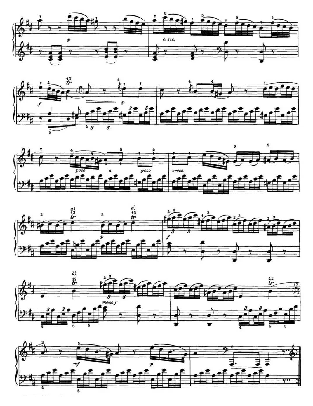 海顿 钢琴奏鸣曲 Hob XVI 19 Divertimento D major