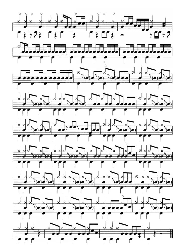 儿童歌曲大联唱（鼓谱）