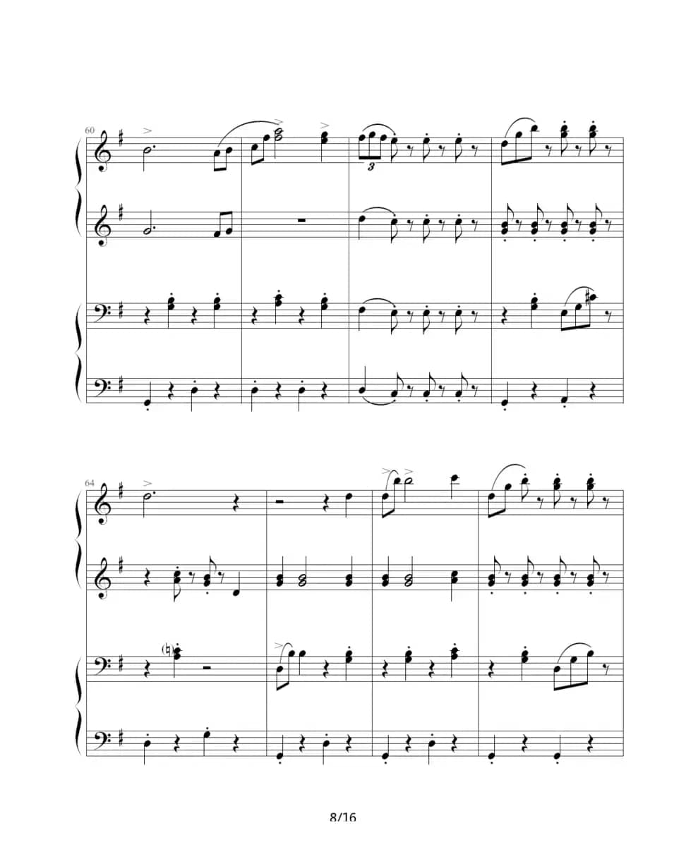 拉德斯基进行曲（双钢琴合奏）