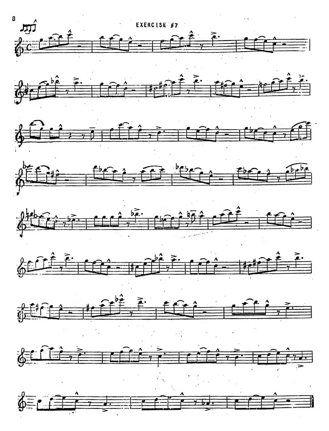 Intermediate Jazz Conception by Lennie Niehaus（20 Jazz Exercises）
