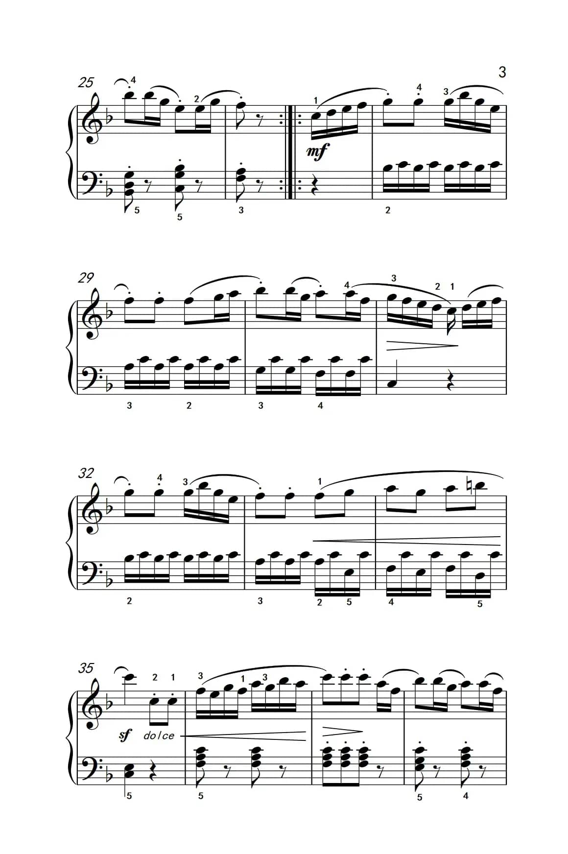 第四级 1.回旋曲（中央音乐学院 钢琴（业余）考级教程 4-6级）