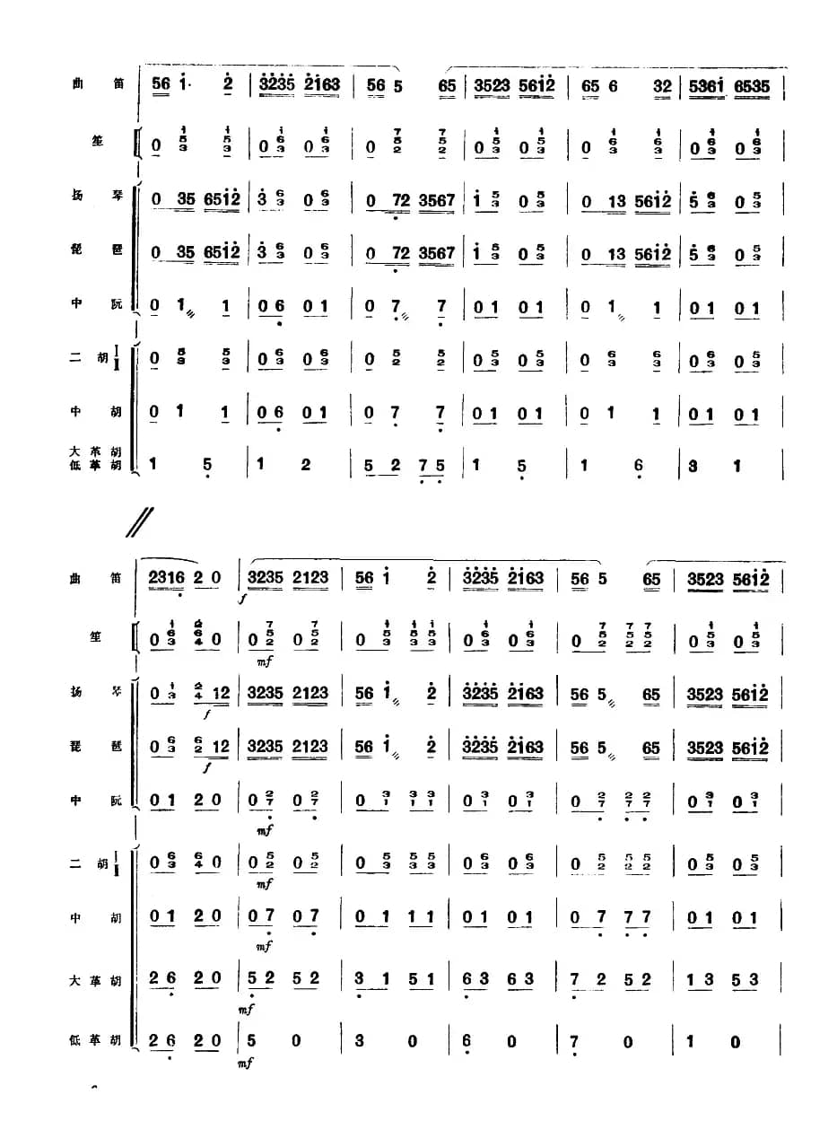 水乡新歌（曲笛+民乐队伴奏）