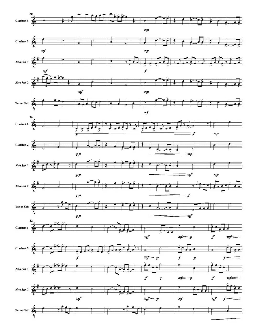 Bouncy Boat（颠簸的船）（五重奏总谱）