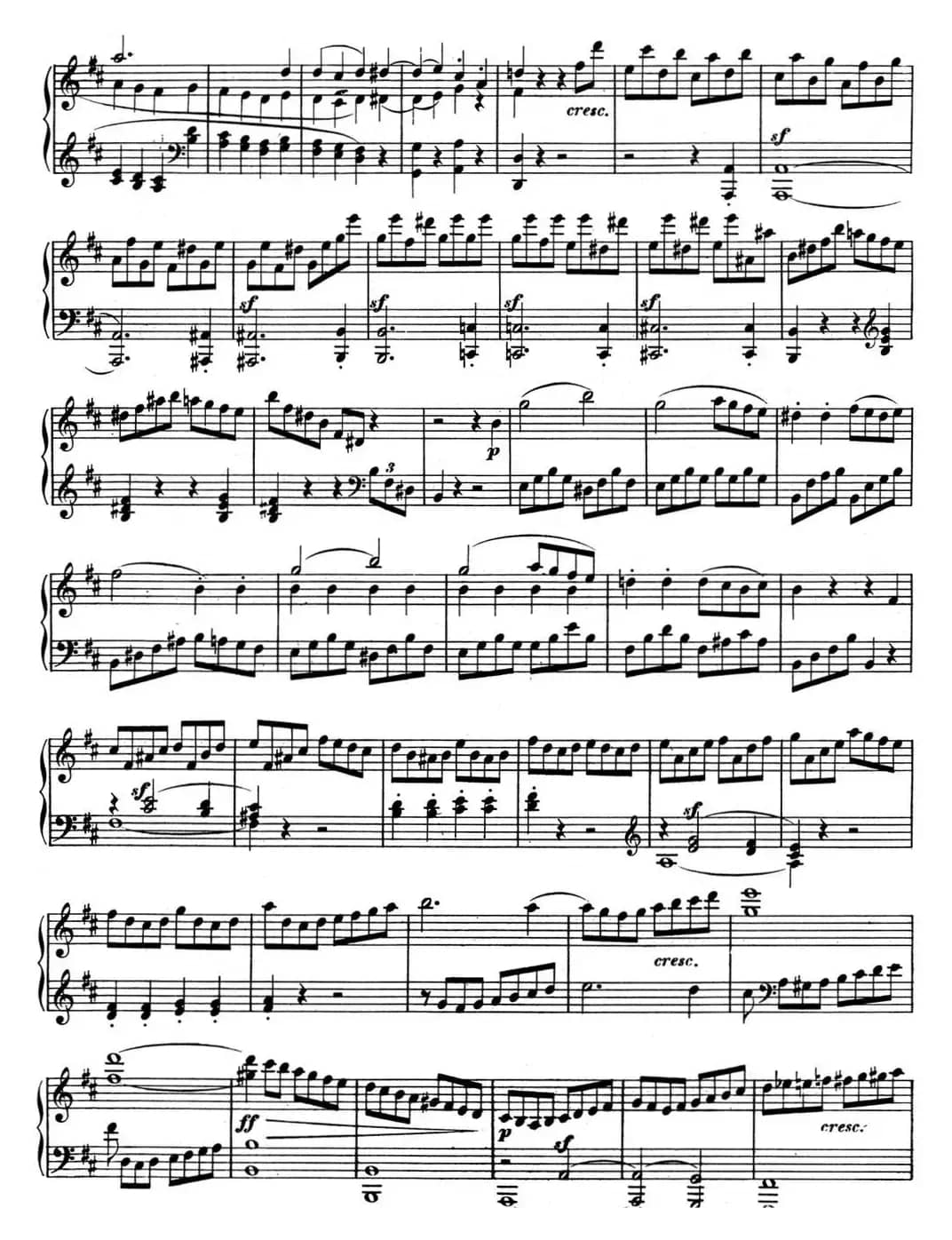 贝多芬钢琴奏鸣曲07 D大调 Op.10 No.3 D major