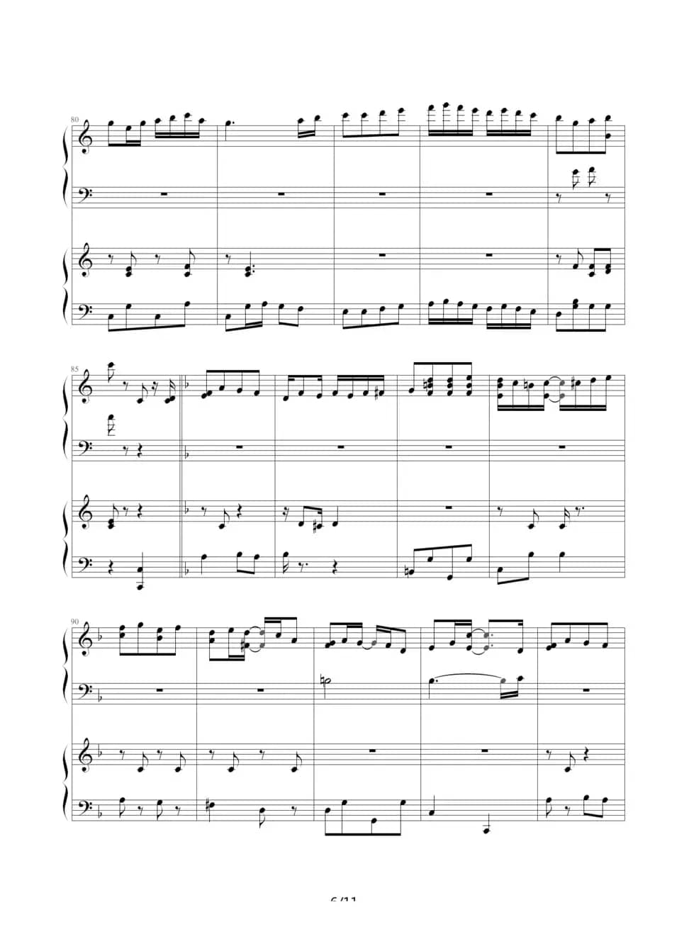 扬基嘟德尔（爵士版）（四手联弹）