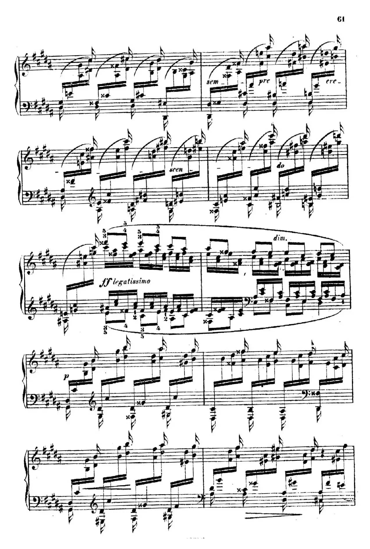 Douze Etudes de Salon Op.5（12首沙龙练习曲·12）