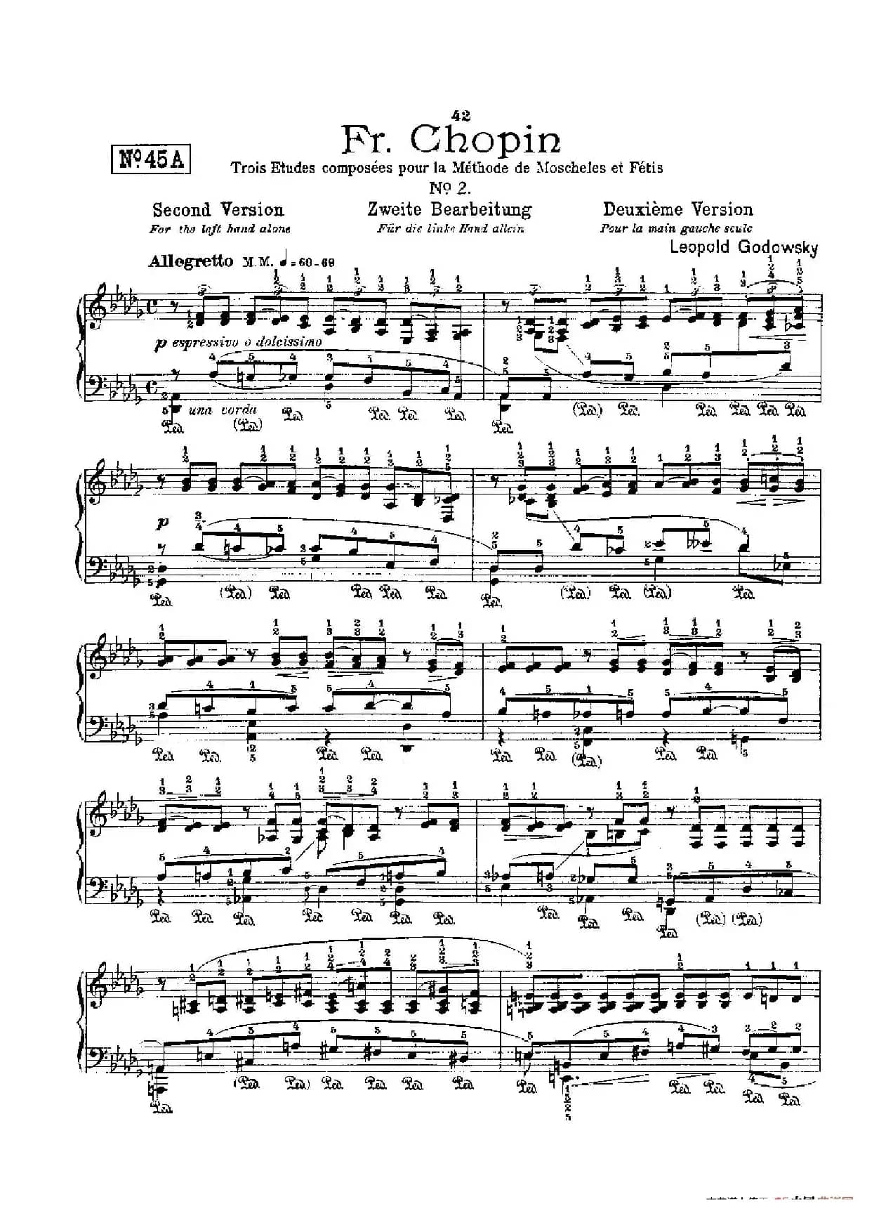 53首以肖邦练习曲为素材而作的练习曲(No.45A)