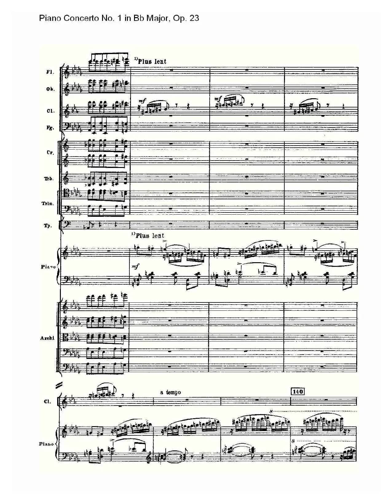 Bb大调第一钢琴协奏曲,Op.23第三乐章（一）