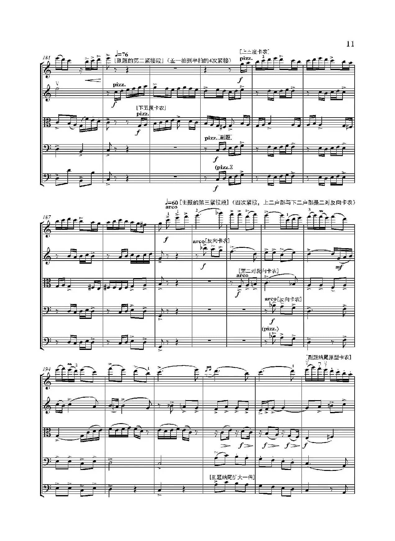 弦乐大赋格·丝绸之路上的哲学沉思（五重奏）