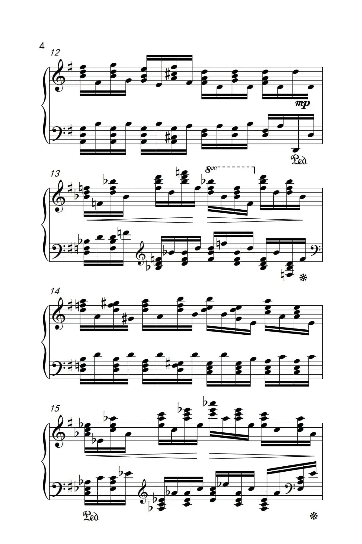 莫什科夫斯基 钢琴练习曲（第三首）