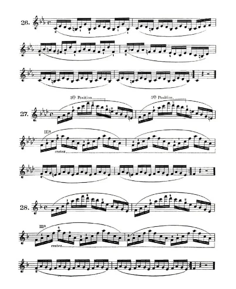 School of Mechanism, Op. 74（小提琴技巧练习23——34）