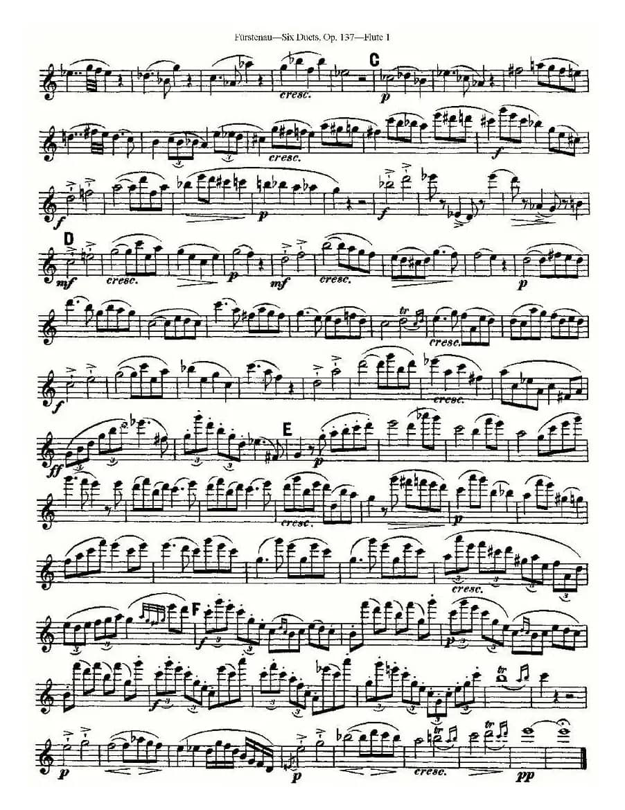 Six Duets, Op.137 之一（二重奏 六首作品 137号）