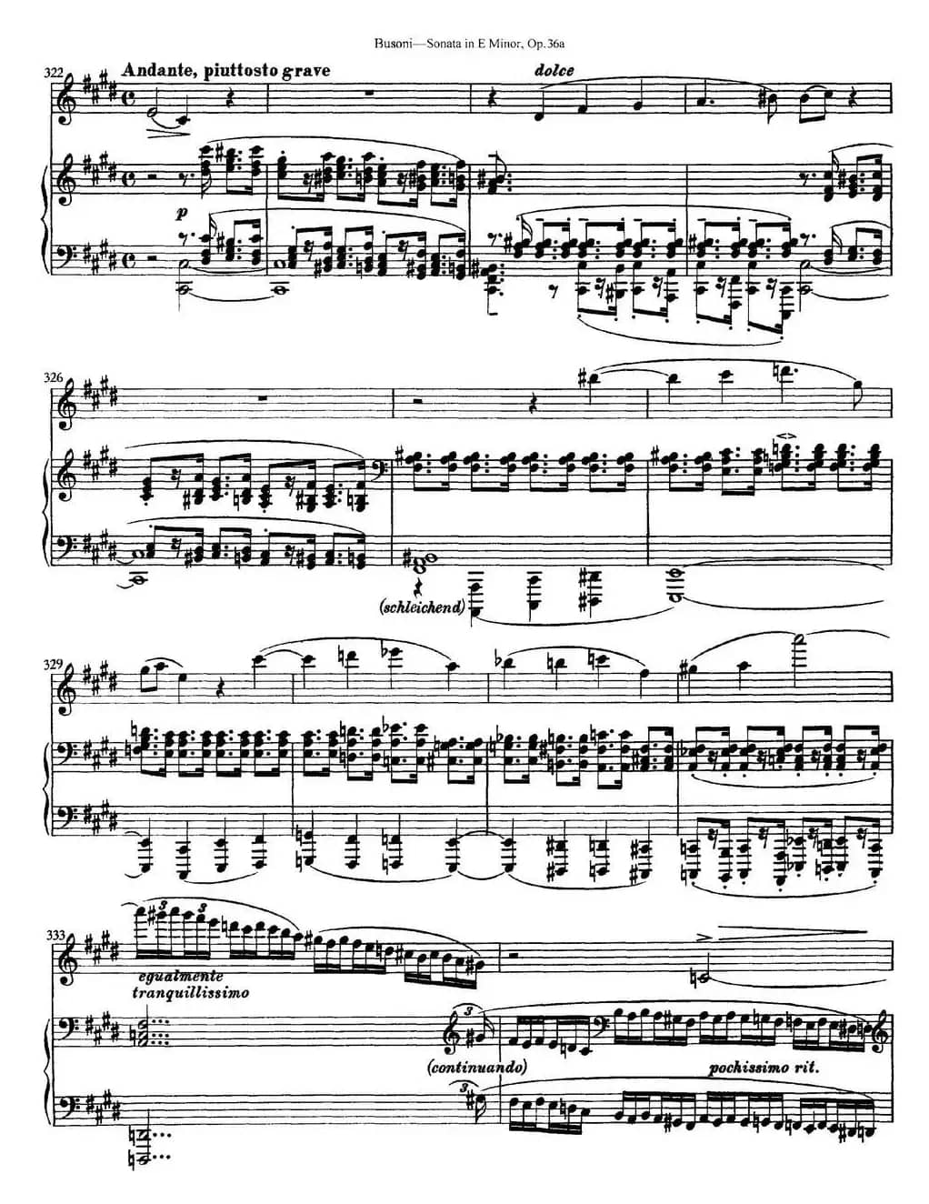 Violin Sonata No.2 in E Minor Op.36（小提琴+钢琴伴奏）