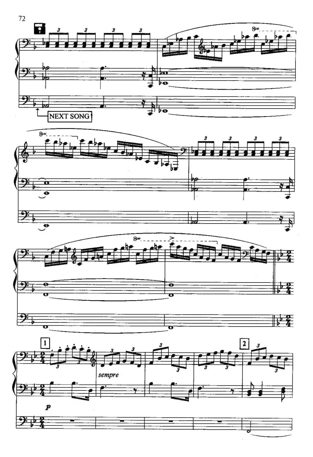 黄河（双排键电子琴）