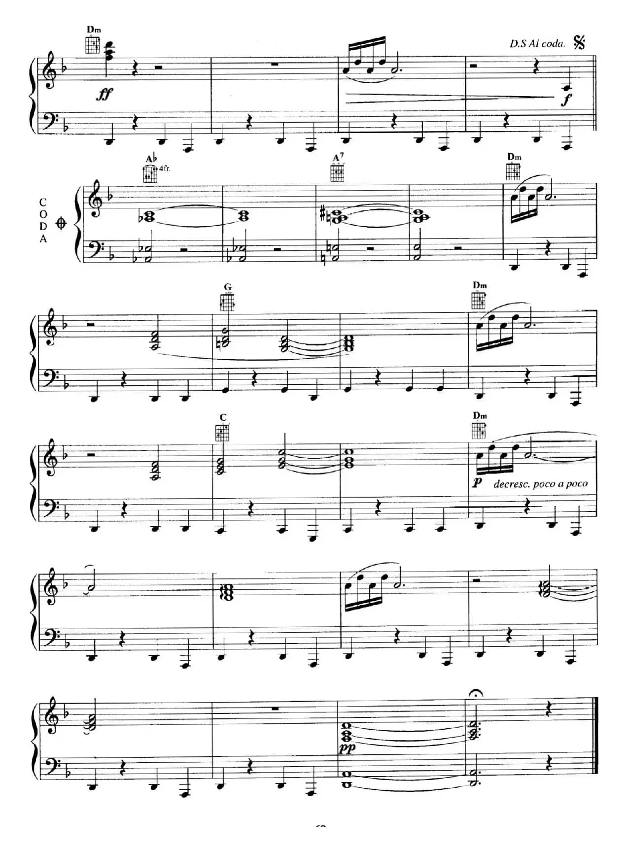 电影配乐大师莫瑞康最佳20首钢琴谱（Best of Ennio Morricone·20）