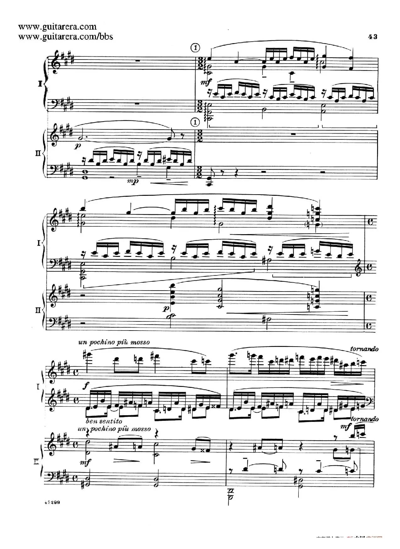 Piano Concerto Op.38（钢琴协奏曲·双钢琴·第二乐章）