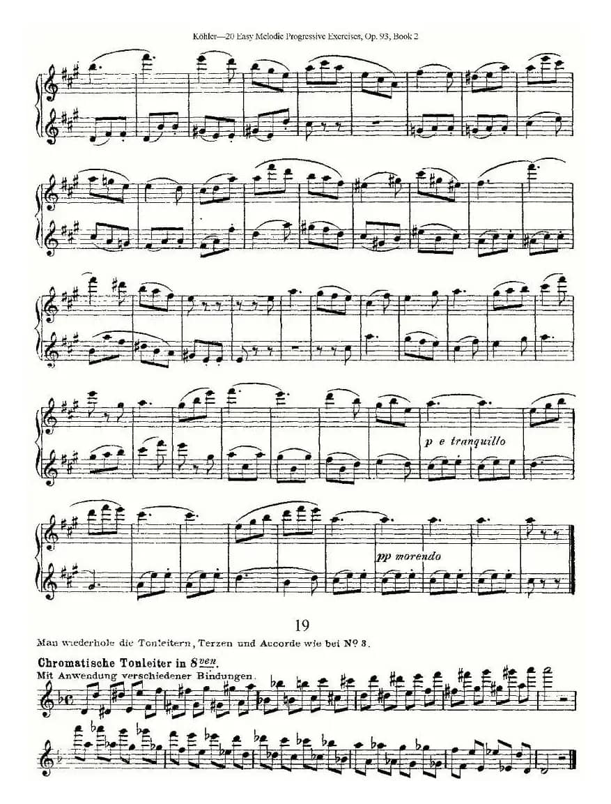 柯勒练习曲作品93号（二）