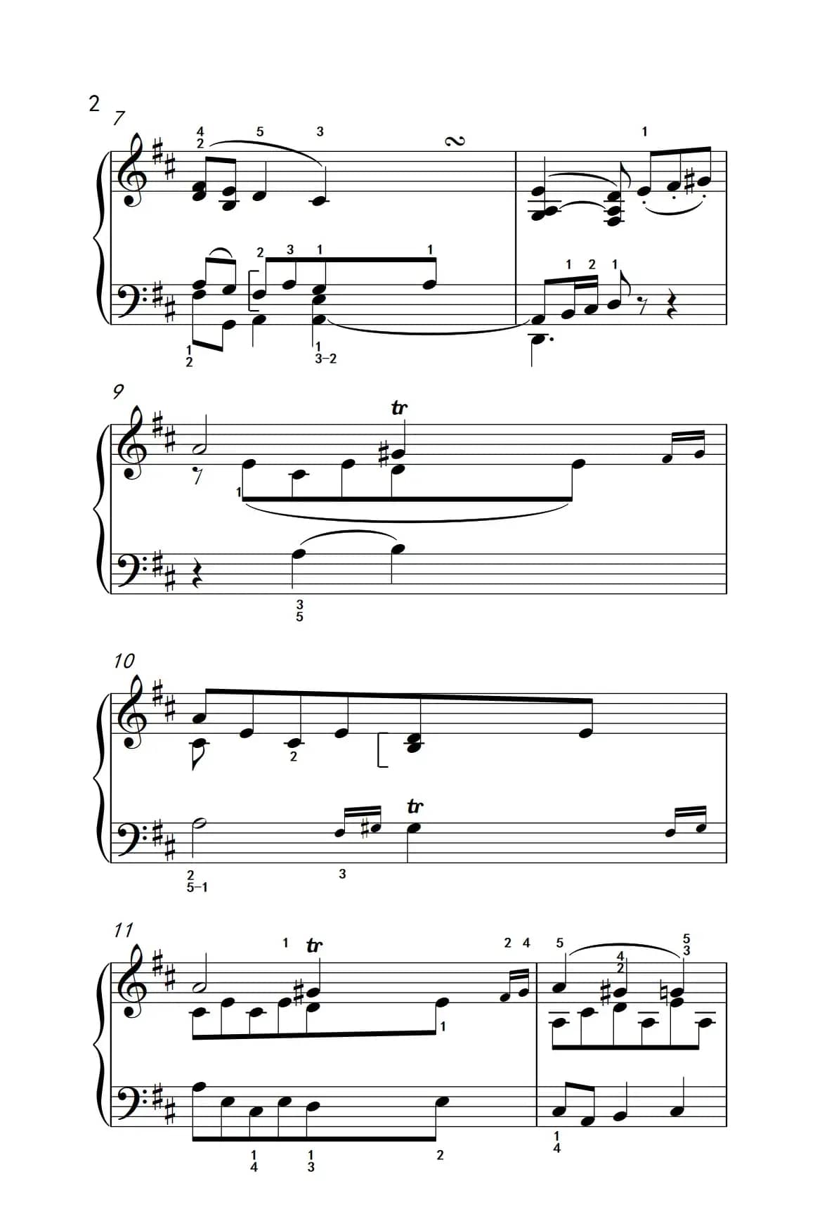 奏鸣曲 Opus 2 Nr.2 第二乐章（贝多芬奏鸣曲集 1）