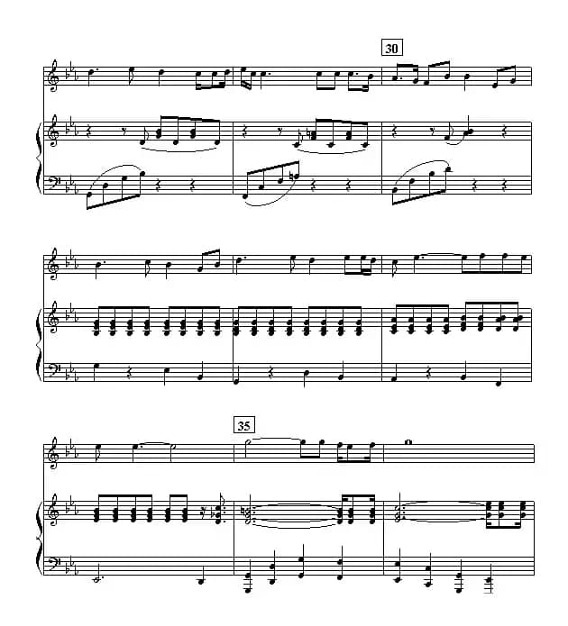 红旗飘飘（乔方词 李杰曲、钢琴伴奏谱）