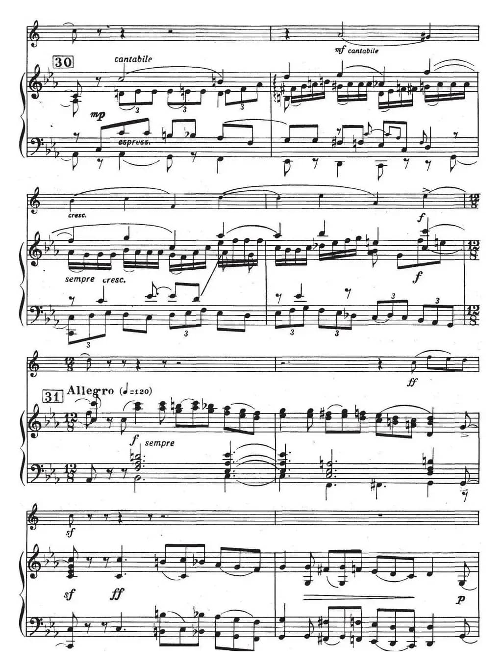 Glazunov Op.109（格拉组诺夫协奏曲Op.109）（萨克斯+钢琴伴奏）