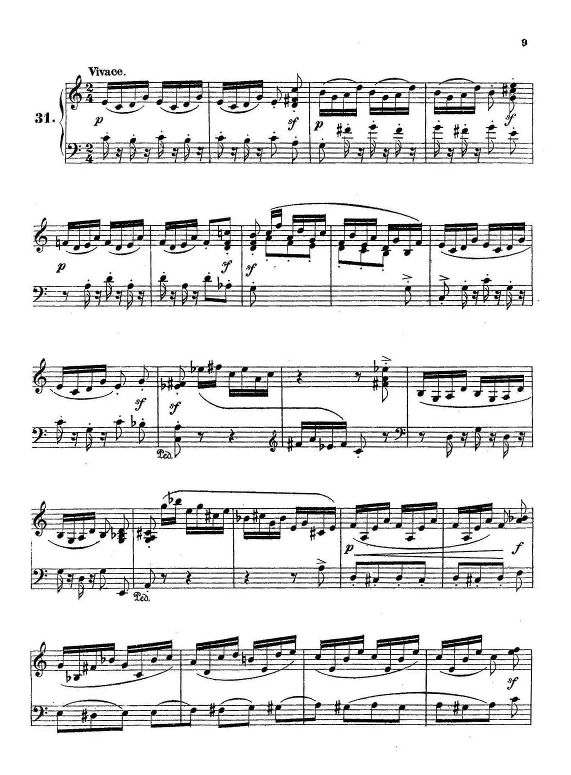 36 Etudes Rhythmiques et Melodiques Op.105（36首节奏与旋律练习曲 31—36）