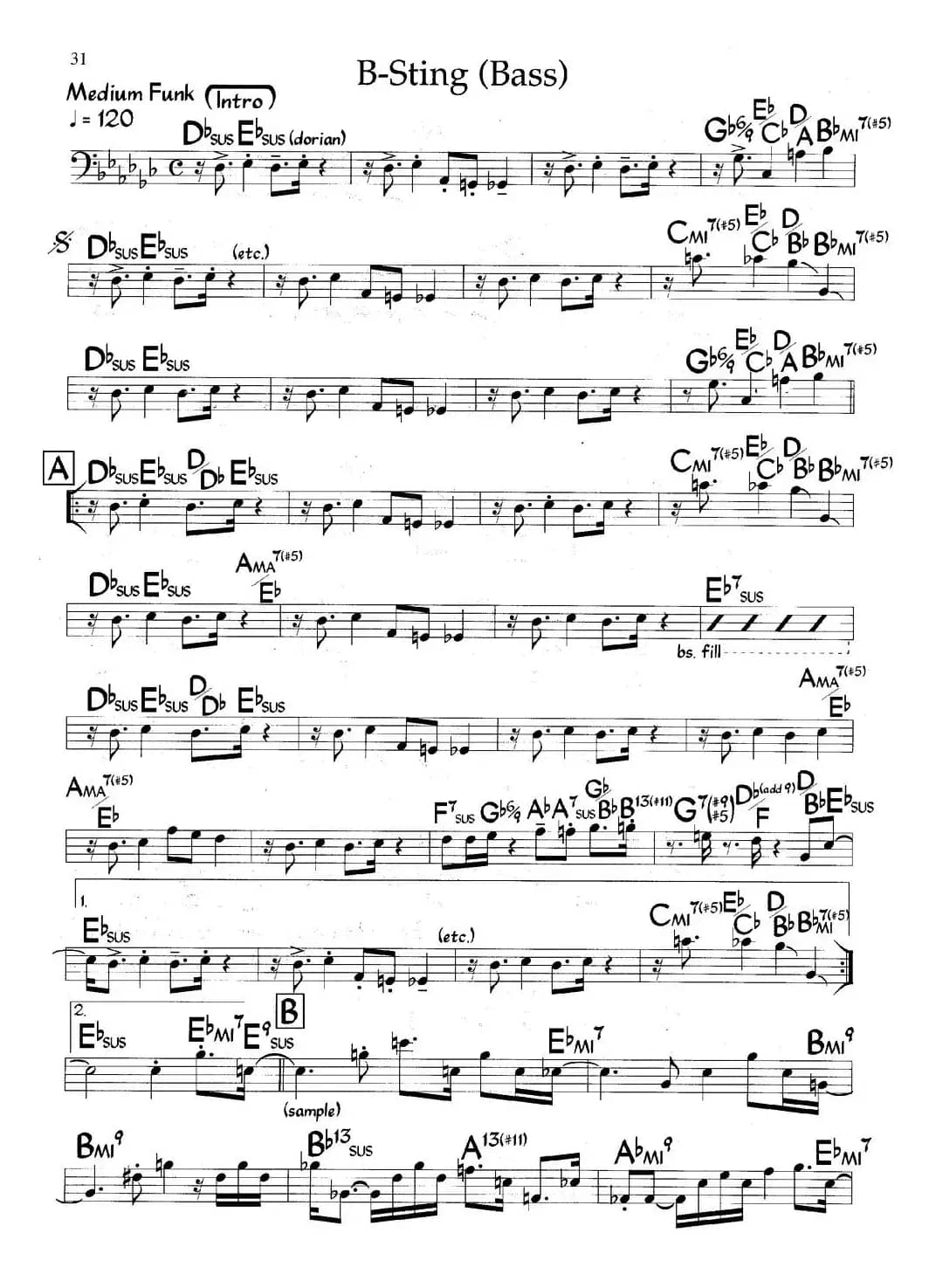 B-Sting（爵士钢琴曲）