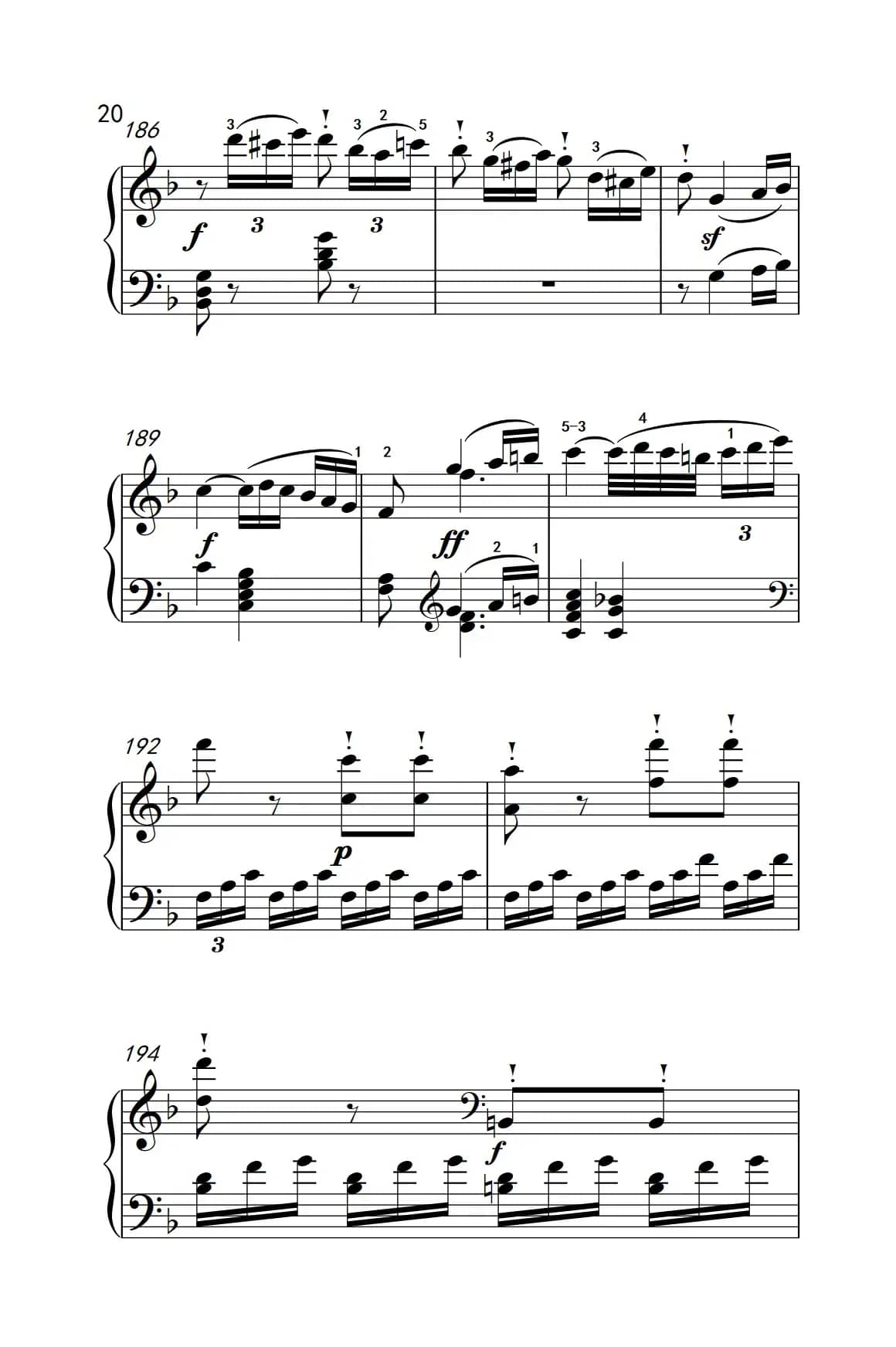 奏鸣曲 Opus 10 Nr.2 第一乐章（贝多芬奏鸣曲集 2）