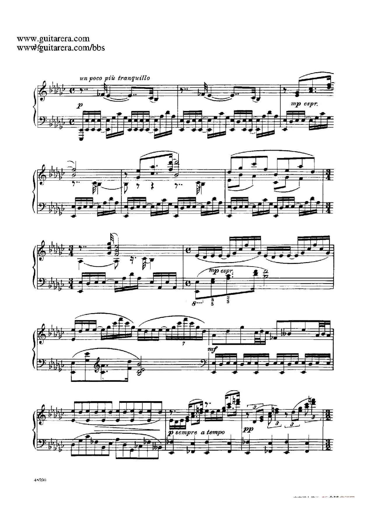 Piano Sonata Op.26（钢琴奏鸣曲·第一乐章）