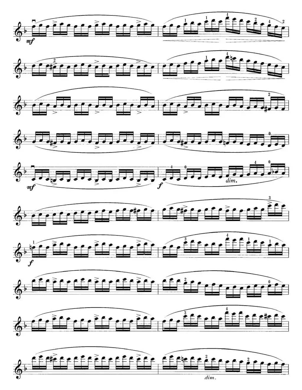 小提琴考级第五级：练习曲（6首）