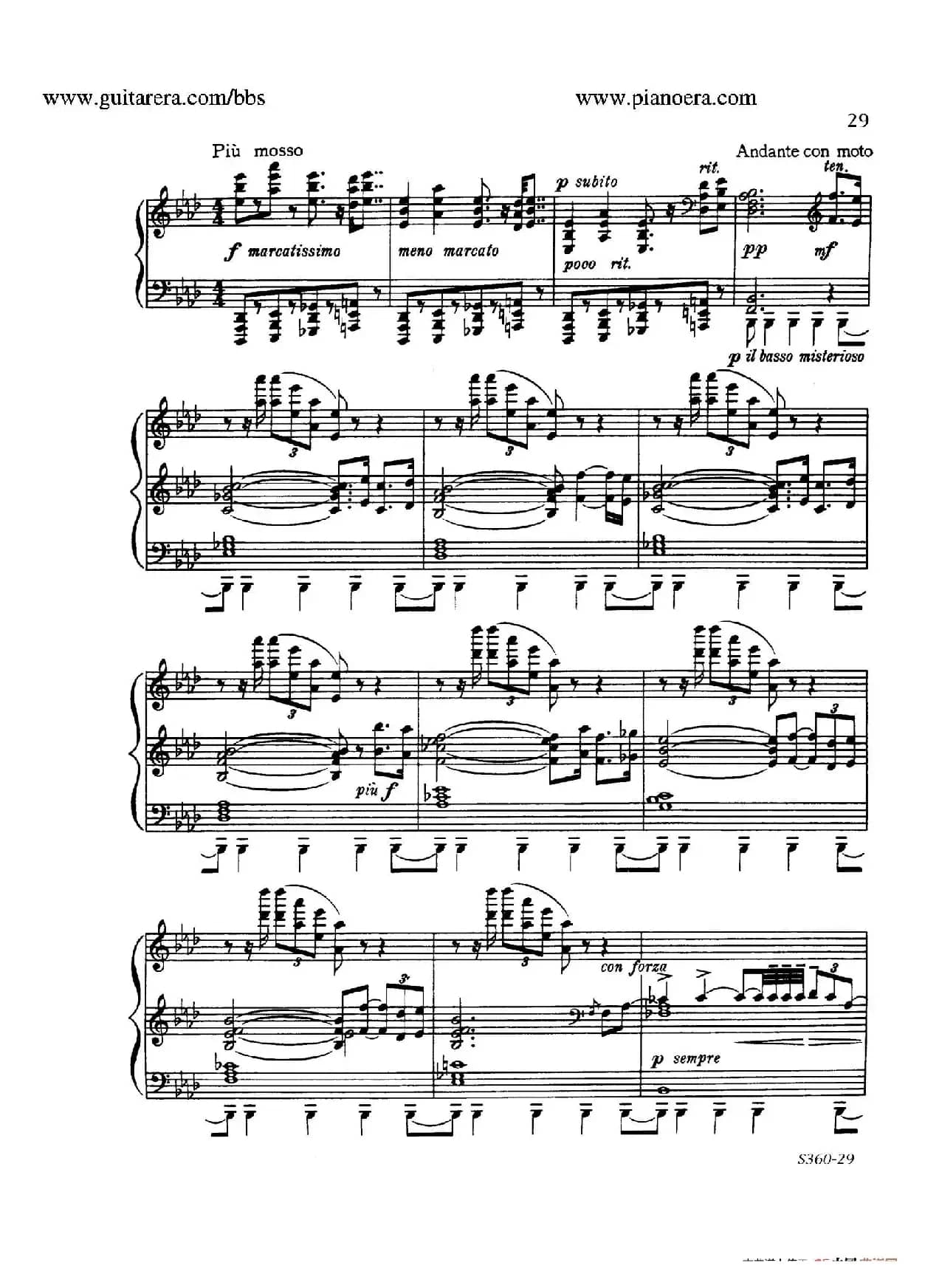 Fourth Piano Sonata S.360（第四钢琴奏鸣曲）