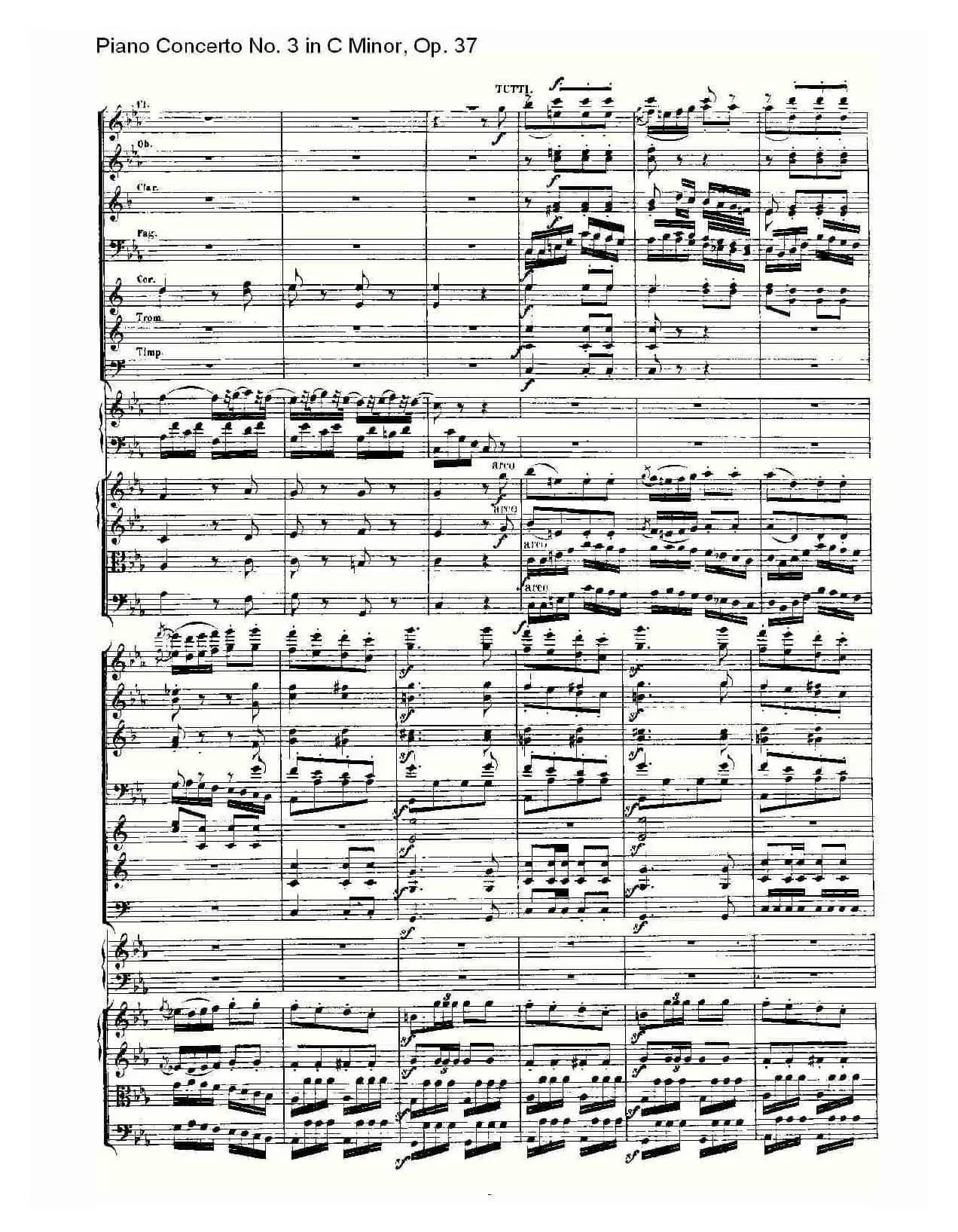 C小调钢琴第三协奏曲 Op.37  第三乐章