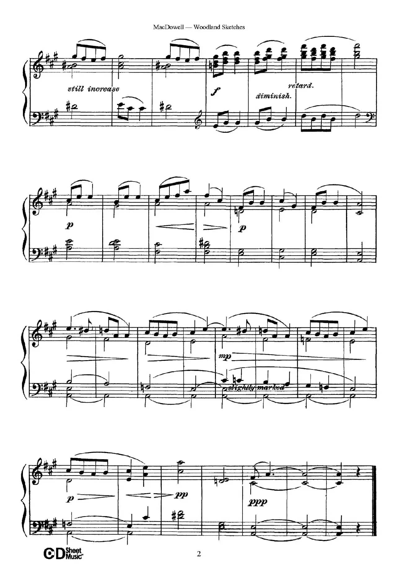 Woodland Sketches Op.51(森林素描·1)