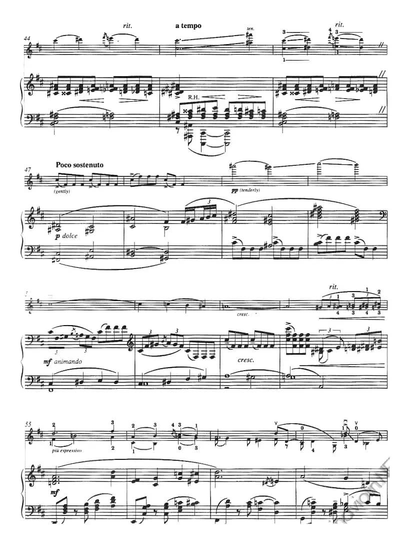 贝丝,你现在是我的爱人——选自《波吉与贝丝》(Bess,You Is My Woman Now、from Porgy and Bess、小提琴+钢琴伴奏)