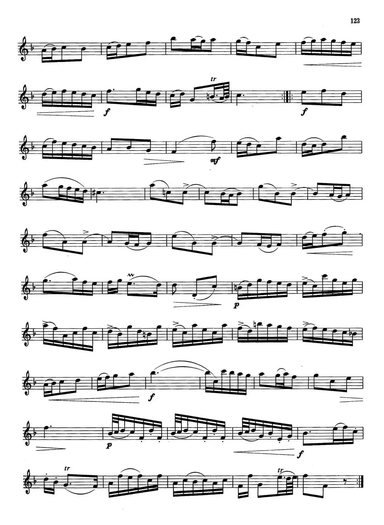 萨克斯管业余考级教程六级乐曲（6首）